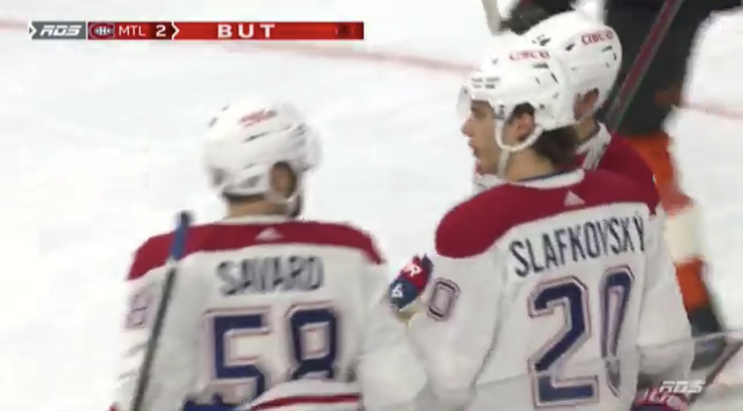 Deuxième but du Canadien: changement apporté par la LNH et c’est finalement David Savard qui a marqué