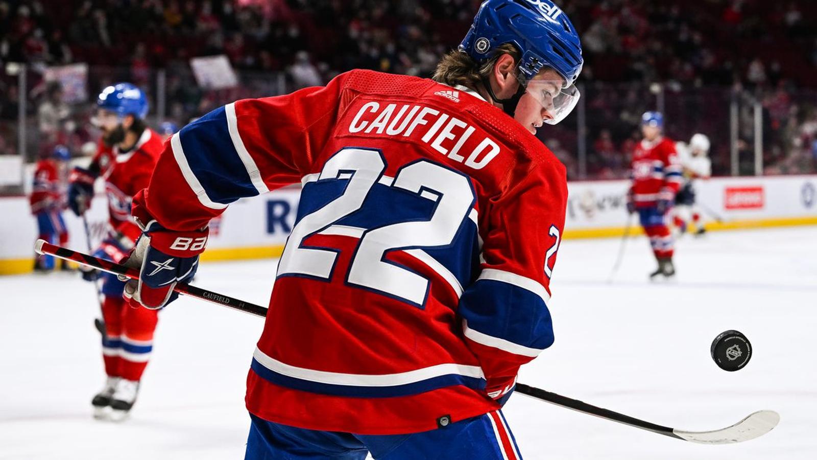 L’épaule de Cole Caufield pourrait expliquer sa mince production