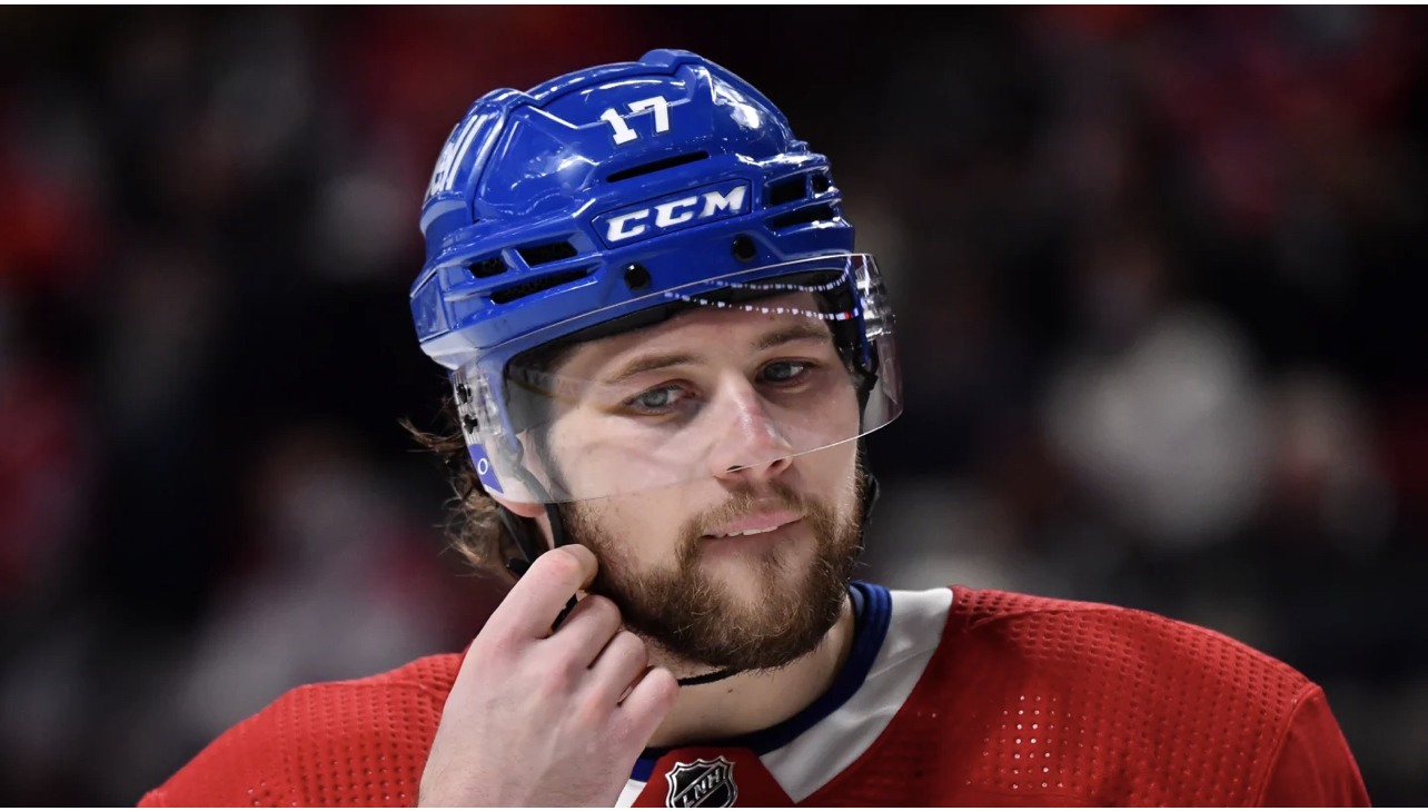 L’attaquant du Canadien de Montréal Josh Anderson était de retour à l’entraînement ce matin