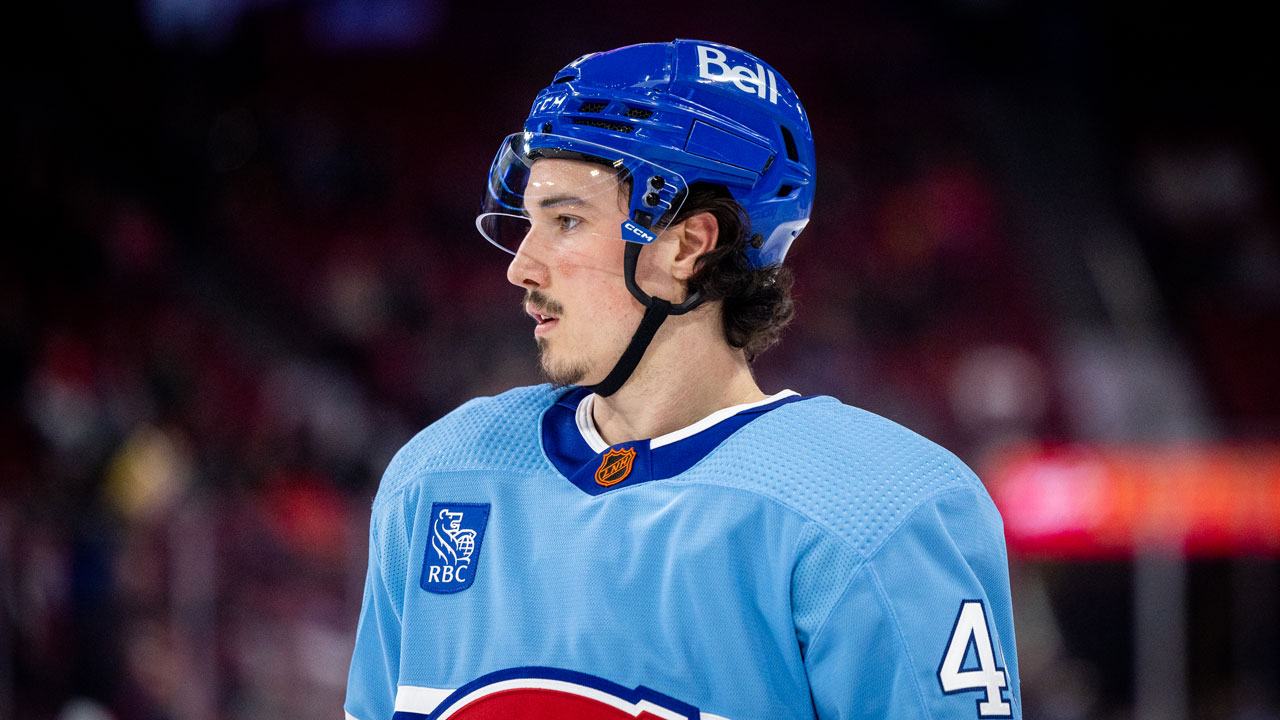 L’attaquant du Canadien Rafaël Harvey-Pinard a patiné ce matin et le défenseur Jayden Struble a pratiqué avec ses coéquipiers