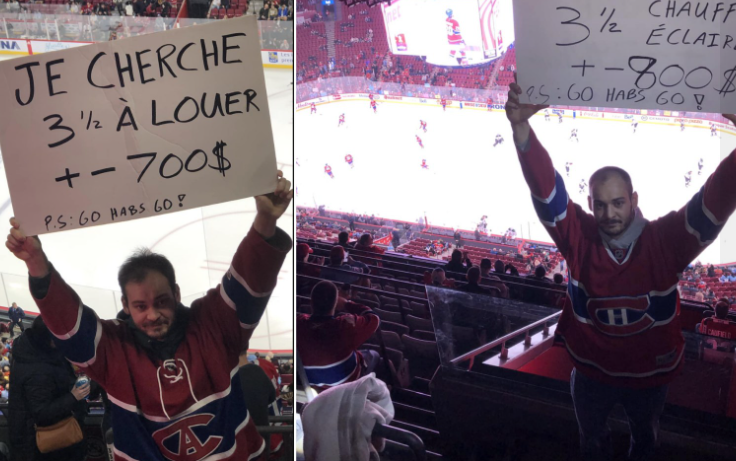 Le fan qui cherchait un appartement au Centre Bell récidive et c’est hilarant