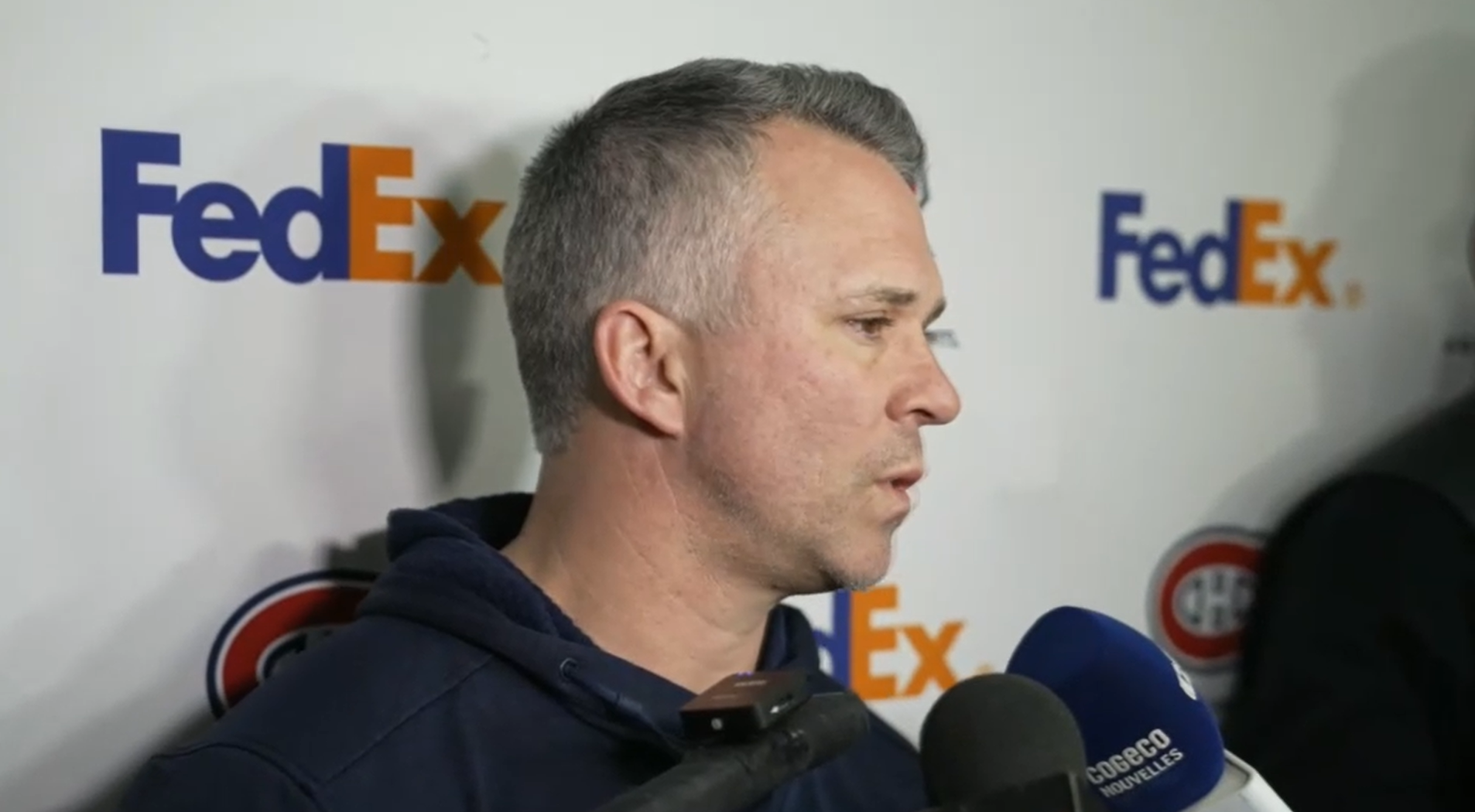 L’entraîneur-chef du Canadien de Montréal Martin St-Louis annonce sa formation pour ce soir