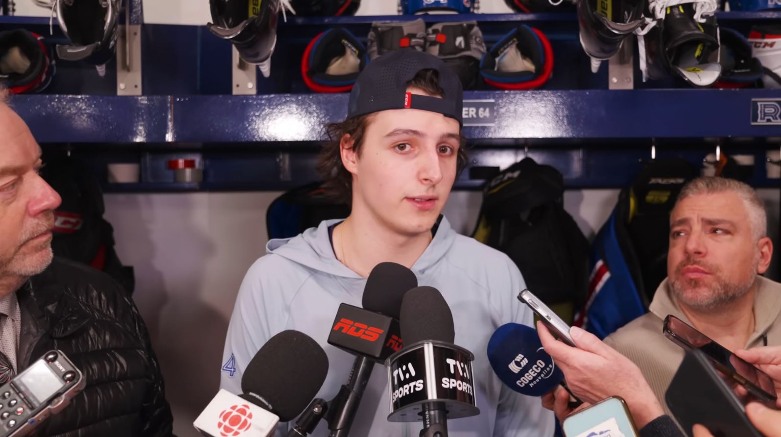 David Reinbacher est prêt à faire ses premiers pas avec le Rocket de Laval