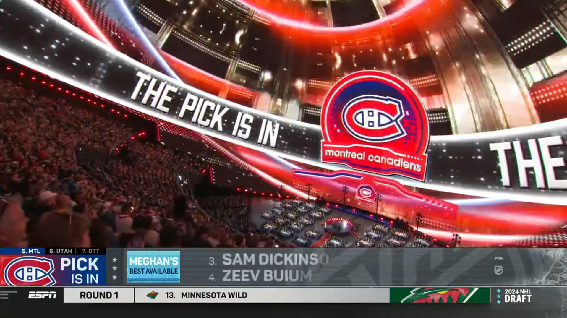 Le Canadien sélectionne Michael Hage au 21e rang
