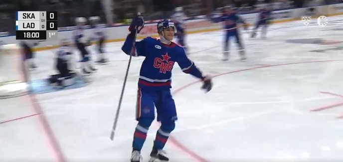 Ivan Demidov brise la glace avec un beau premier but dans la KHL