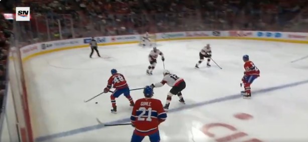 La Ligue nationale de hockey enlève la passe à Lane Hutson sur le premier but d’Emil Heineman