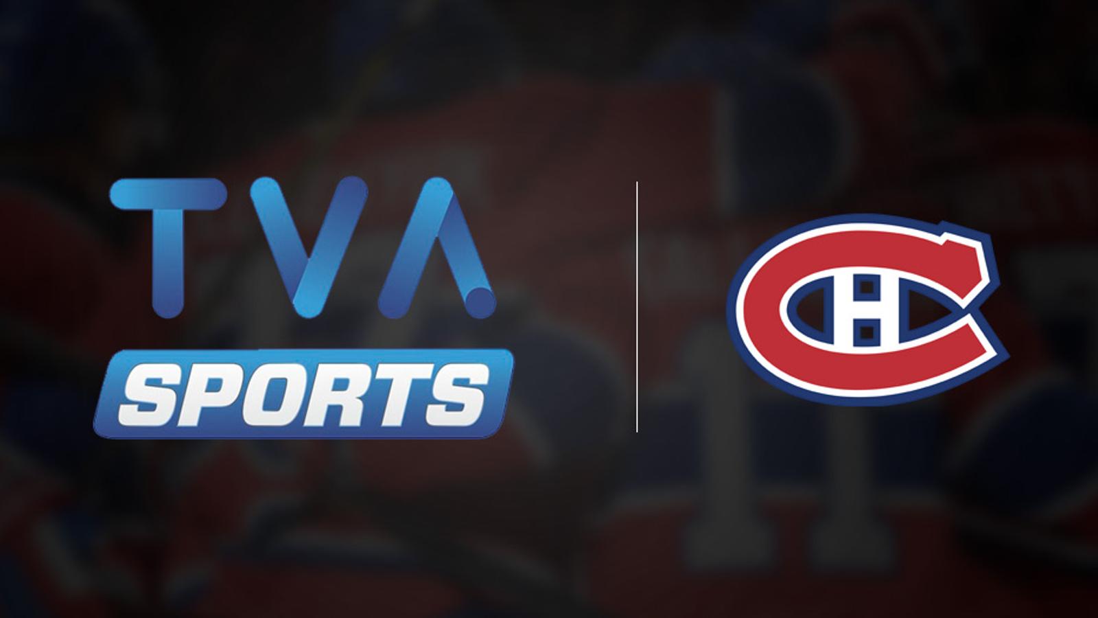 Modification importante de Québecor pour la diffusion d’un match entre les Canadiens et les Maple Leafs