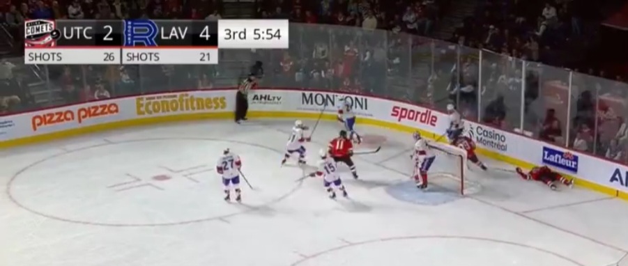 Scène épeurante à la fin de la partie du Rocket de Laval