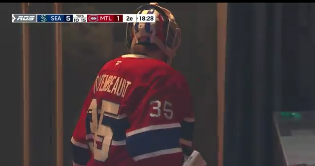 Samuel Montembeault évacue toute sa colère après une performance ordinaire des Canadiens