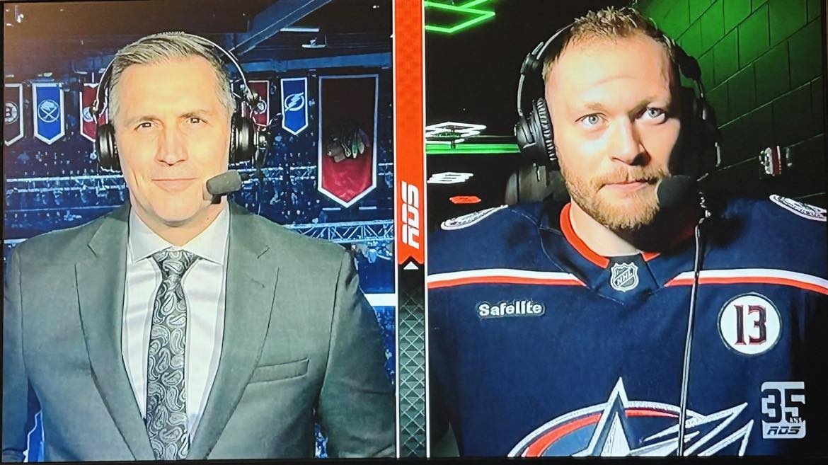 Malaise entre Marc Denis et Mathieu Olivier en direct à RDS