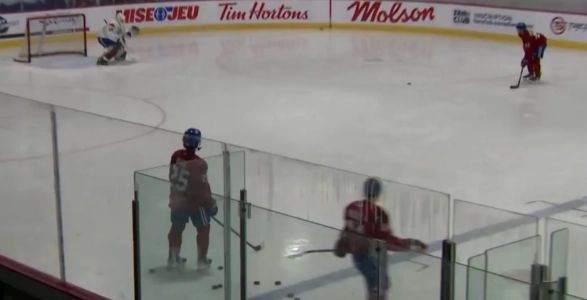 Deux espoirs du Canadien en viennent aux coups