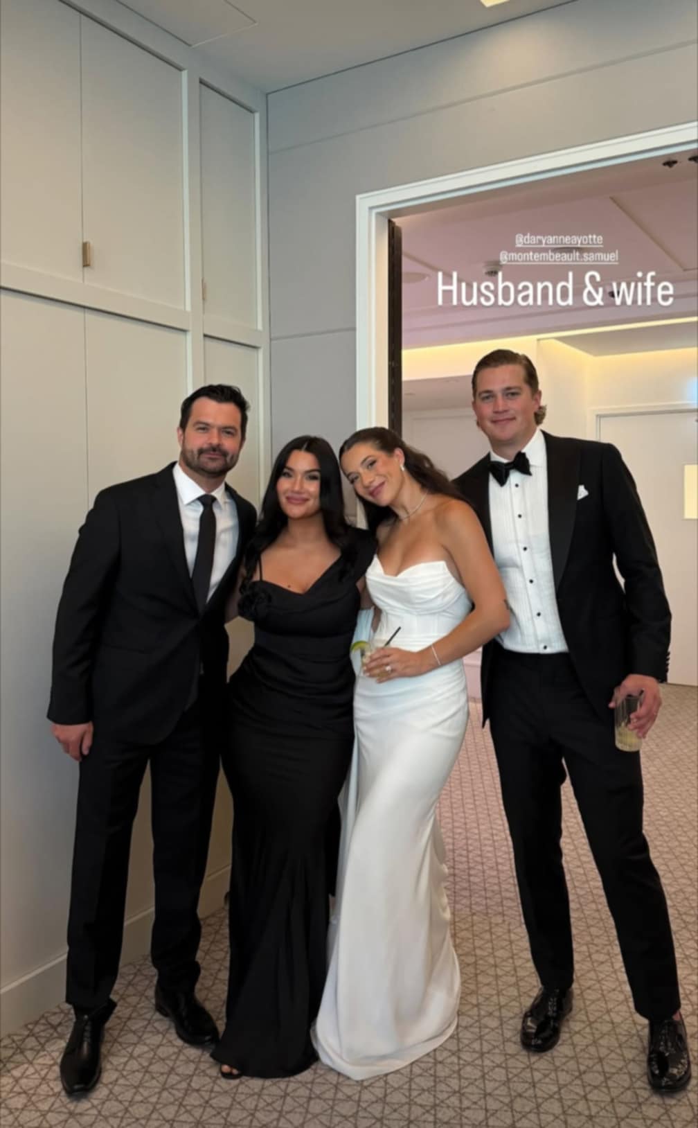 La famille Ventura au mariage de Samuel Montembeault et Daryanne Ayotte