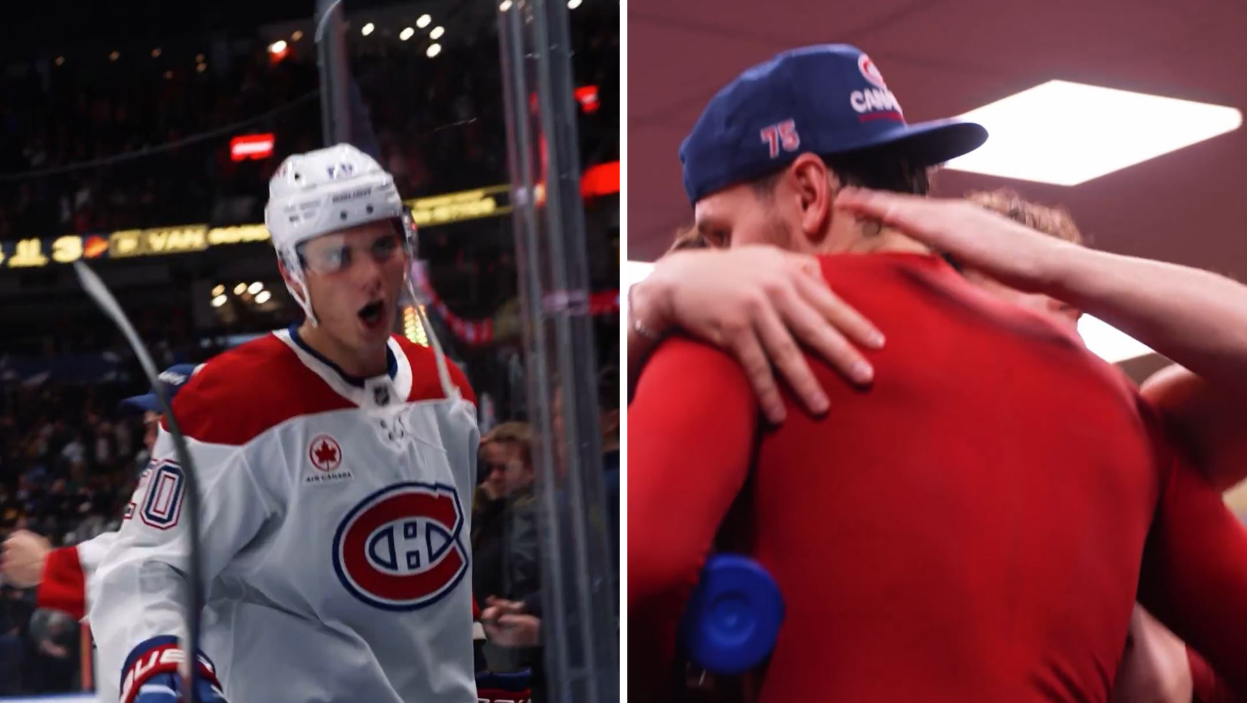 L’ambiance était à la fête après le match du Canadien contre les Canucks