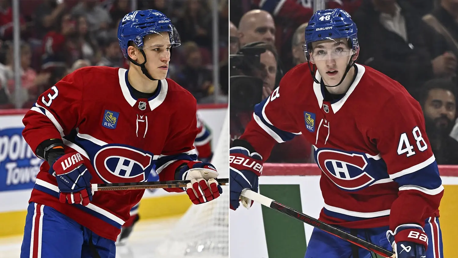 Beau geste d’Ivan Demidov et Lane Hutson hier à Mascouche