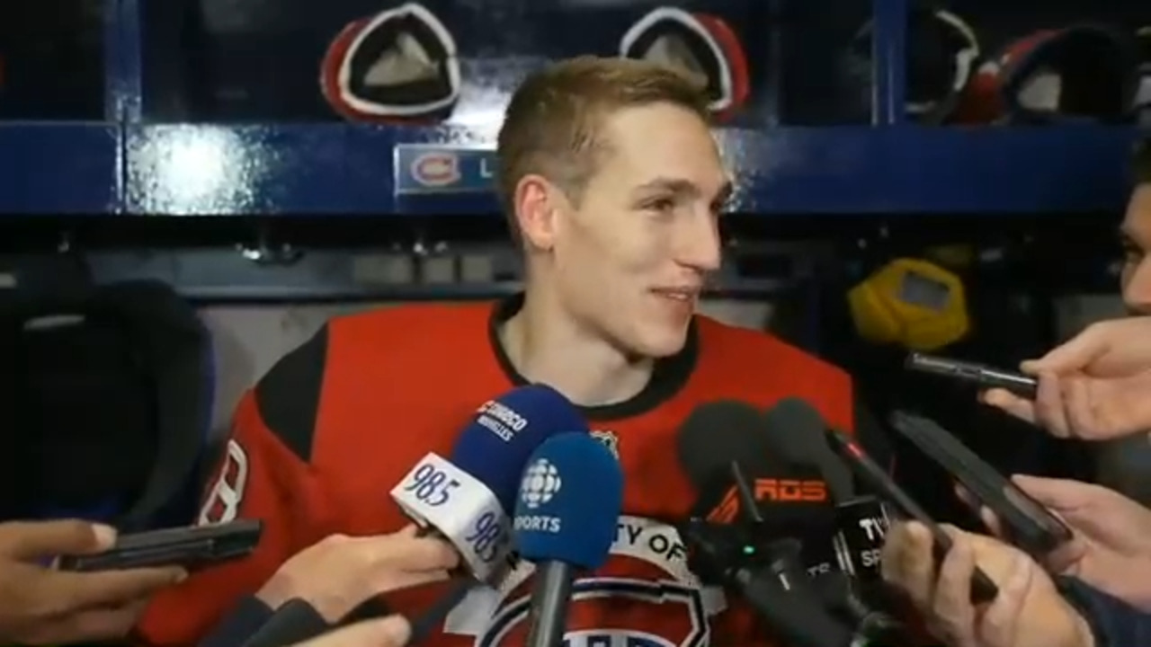 Lane Hutson lance un message en français aux partisans du Canadien